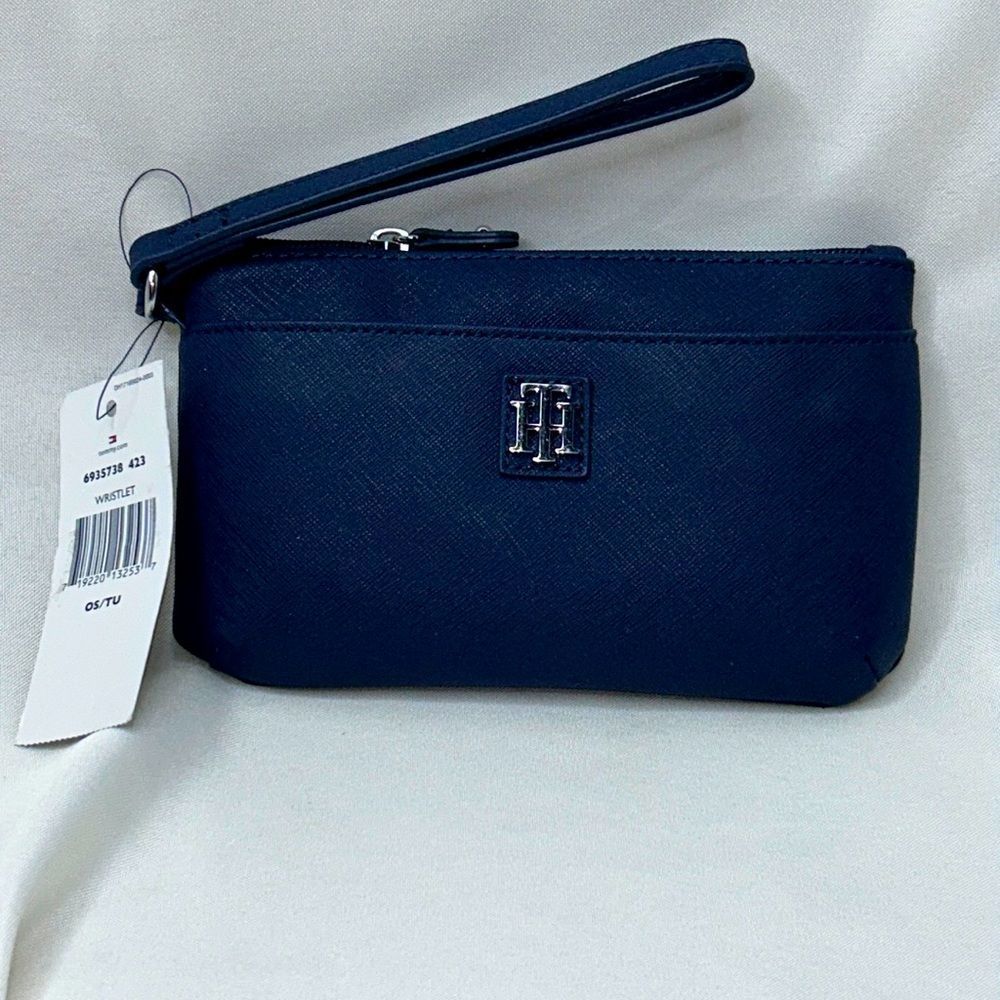Tommy Hilfiger Navy Wristlet